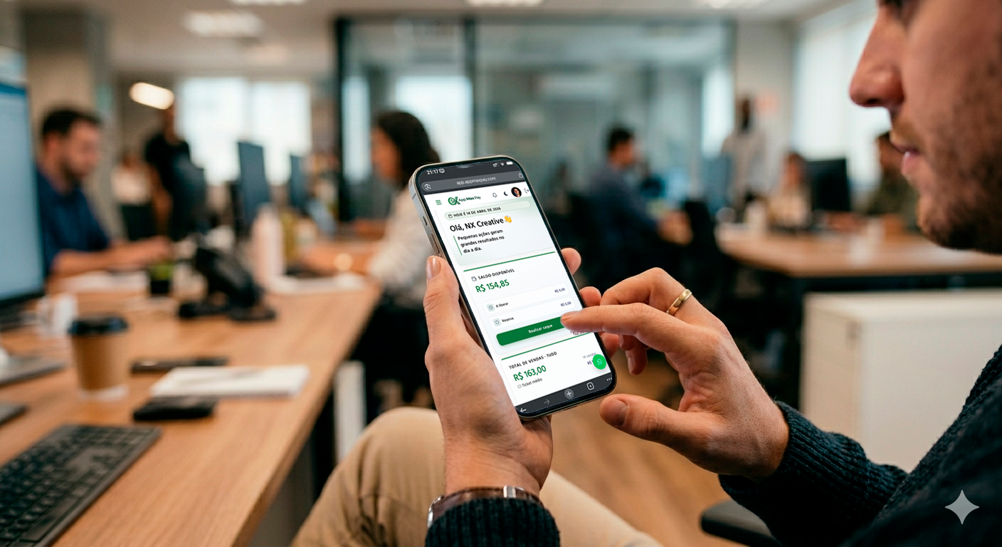 App Max Pay no smartphone